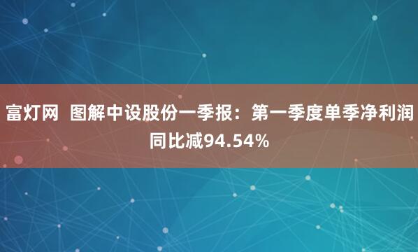 富灯网  图解中设股份一季报：第一季度单季净利润同比减94.54%