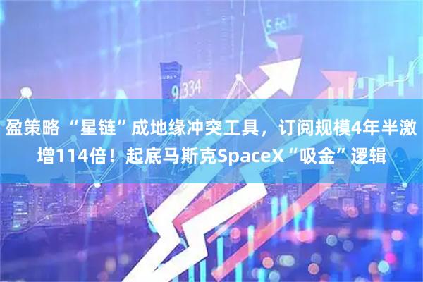 盈策略 “星链”成地缘冲突工具，订阅规模4年半激增114倍！起底马斯克SpaceX“吸金”逻辑